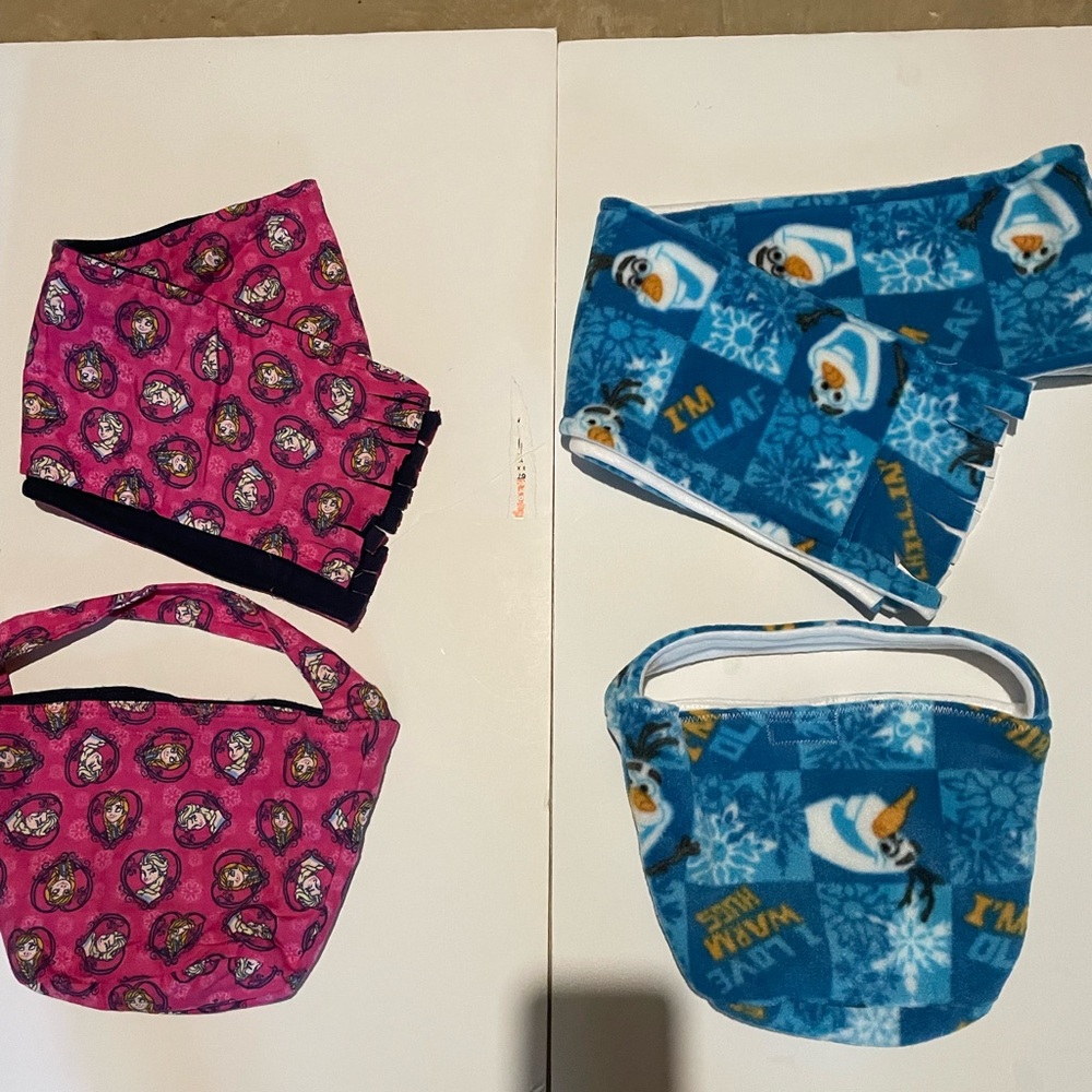 Frozen Pattern Scarf and Matching Bag set of Two